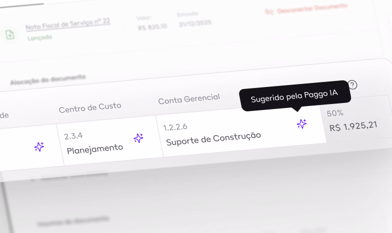 Transação categorizada automaticamente pela Paggo IA