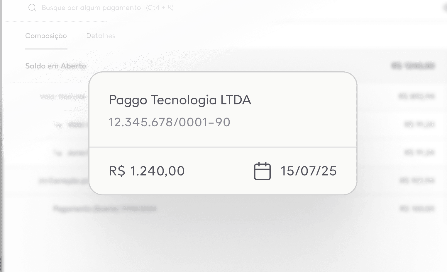Painel consolidado da Paggo com saldos de múltiplos bancos